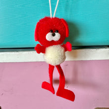 Load image into Gallery viewer, Vintage Japan Pom Pom Animal Mascot Charm - Long Legs Dog
