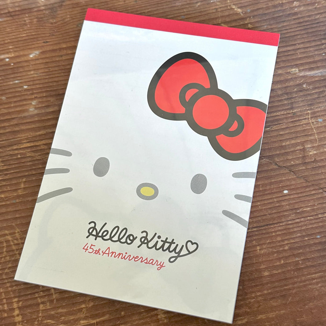 Hello Kitty 45th Anniversary Memo Pad - 2019 Japan Exclusive