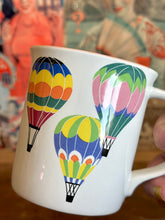 Load image into Gallery viewer, 80s Vintage Mikasa Hot Air Balloon Mug - Rare Up Up and Away print Coffee Mug
