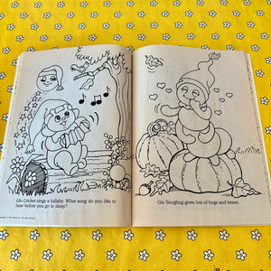 1987 Vintage Glo Worm Friends Coloring Book