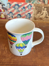 Load image into Gallery viewer, 80s Vintage Mikasa Hot Air Balloon Mug - Rare Up Up and Away print Coffee Mug
