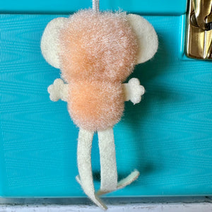 Vintage Japan Pom Pom Animal Mascot Charm - Long Legs Koala