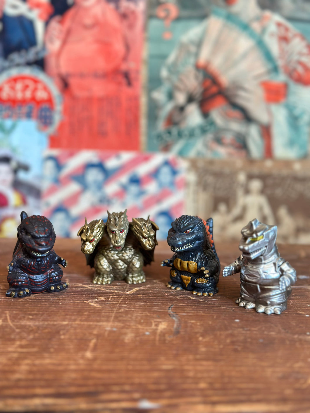 Godzilla Chibi Mini Figurines - Japan Imported