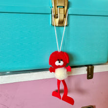 Load image into Gallery viewer, Vintage Japan Pom Pom Animal Mascot Charm - Long Legs Dog
