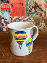 Load image into Gallery viewer, 80s Vintage Mikasa Hot Air Balloon Mug - Rare Up Up and Away print Coffee Mug
