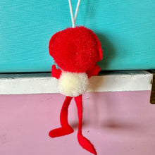 Load image into Gallery viewer, Vintage Japan Pom Pom Animal Mascot Charm - Long Legs Dog
