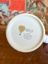Load image into Gallery viewer, 80s Vintage Mikasa Hot Air Balloon Mug - Rare Up Up and Away print Coffee Mug
